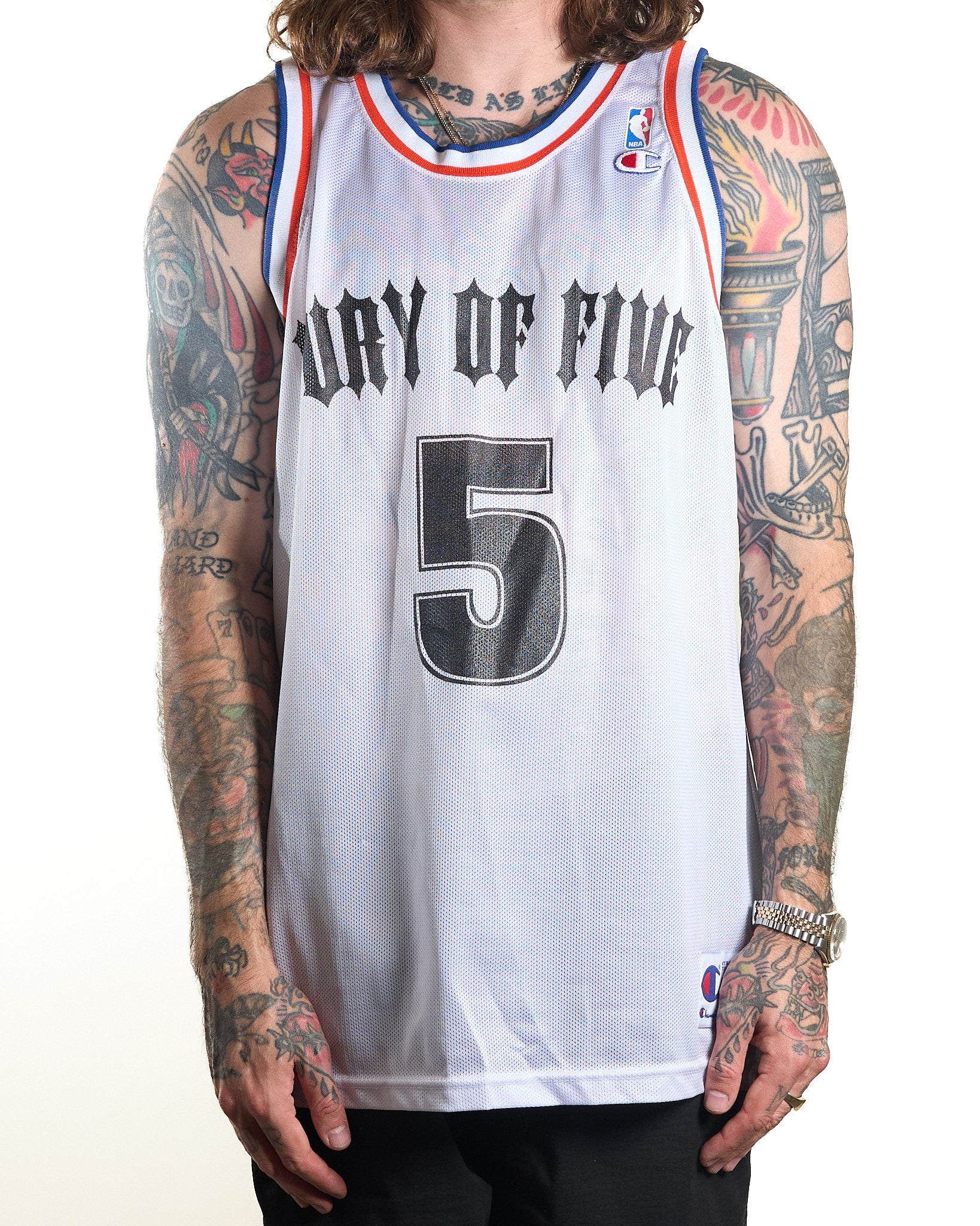 Vintage 90's Fury Of Five Champion Basketball Jersey – Mills
