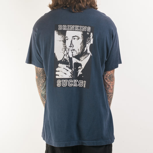 Vintage 90’s Straight Edge Drinking Sucks T-Shirt