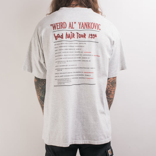 Vintage 1996 Weird Al” Yankovic Bad Hair Tour T-Shirt