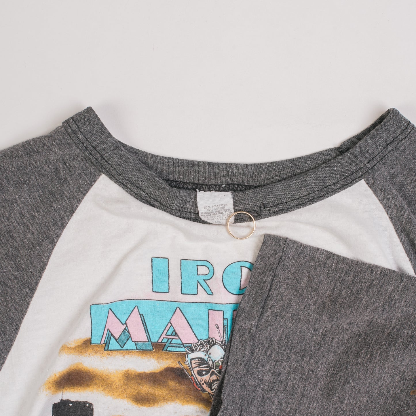 Vintage 1987 Iron Maiden Vice Is Nice Florida Tour Raglan