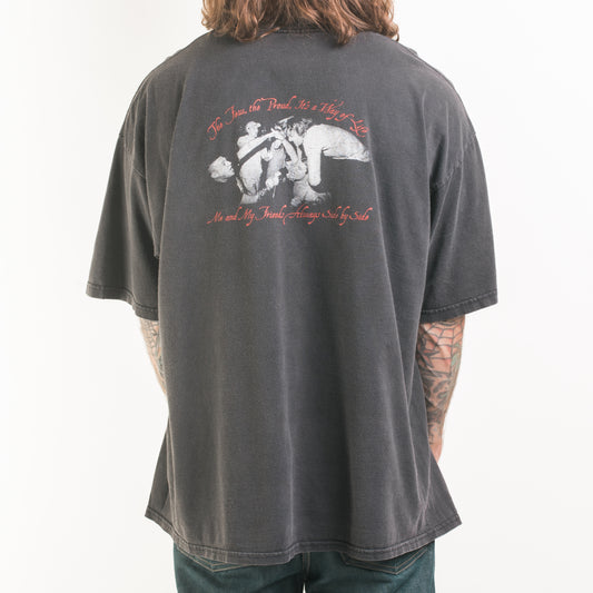 Vintage Death Threat Peace And Security T-Shirt