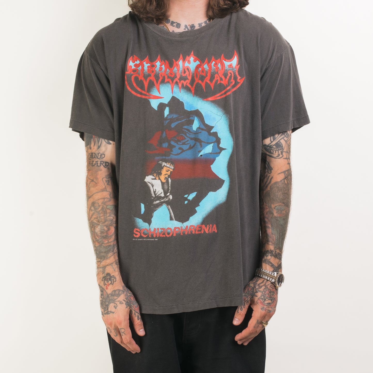 Vintage 1990 Sepultura Schizophrenia Tour T-Shirt