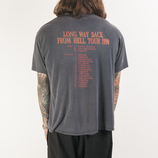 Vintage 1990 Danzig Long Way Back From Hell Tour T-Shirt