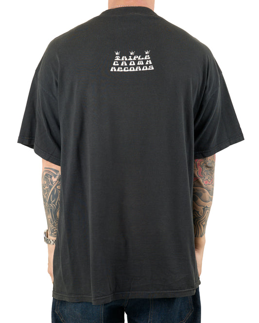 Vintage Death Threat Peace And Security T-Shirt