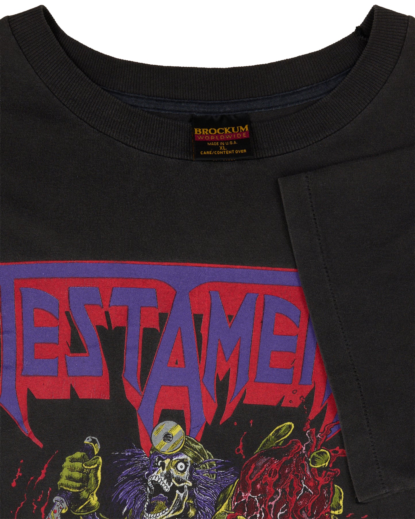 Vintage 1990 Testament Malpractice Tour T-Shirt