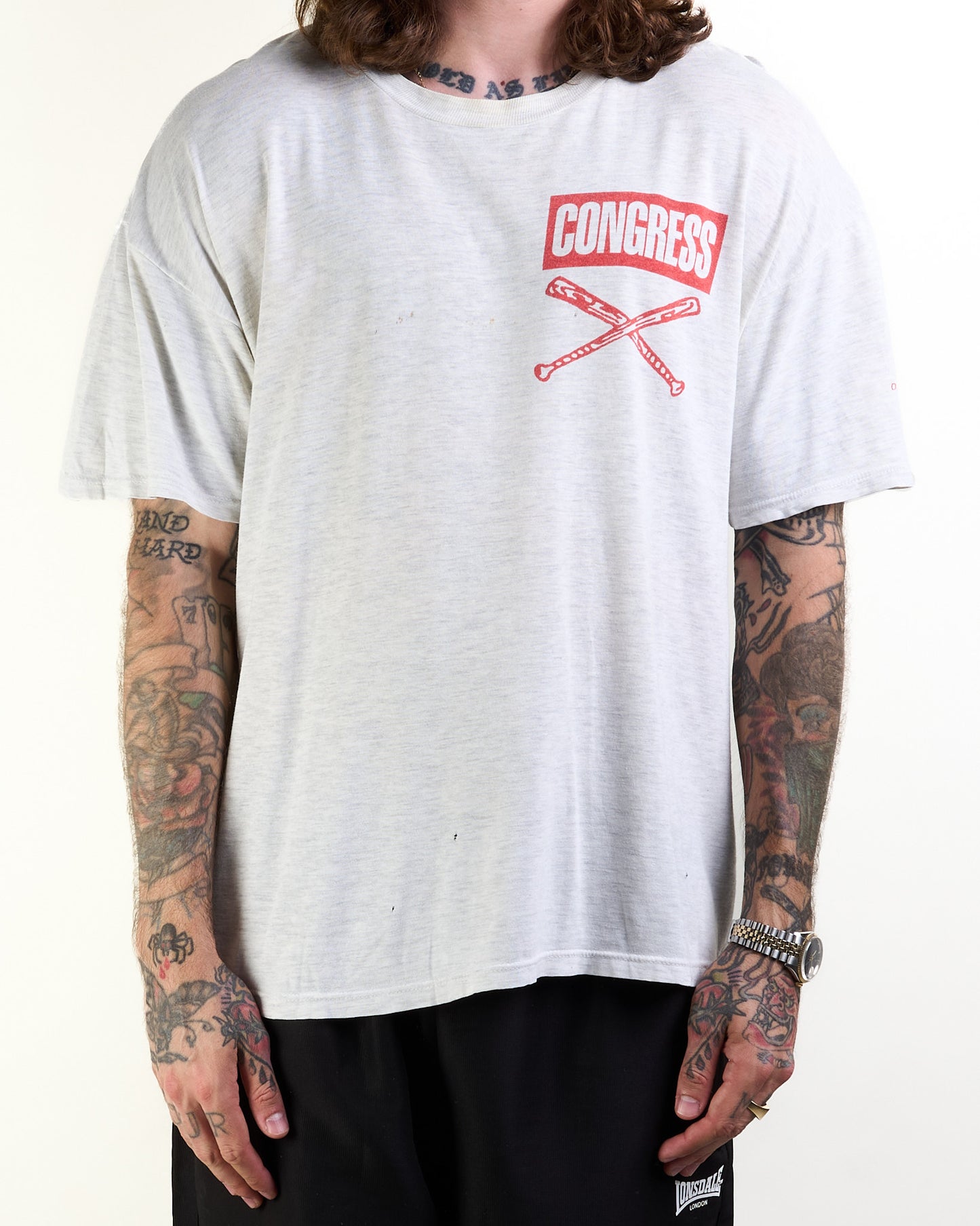 Vintage 90’s Congress One Life Drug Free Rip T-Shirt