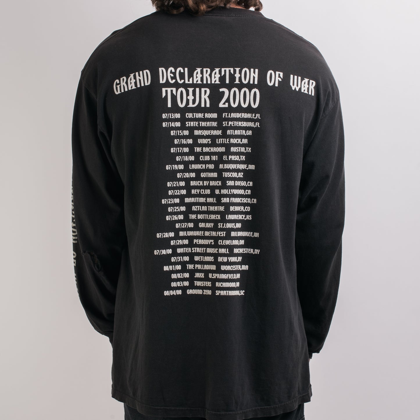 Vintage 2000 Mayhem Grand Declaration Of War Tour Longsleeve