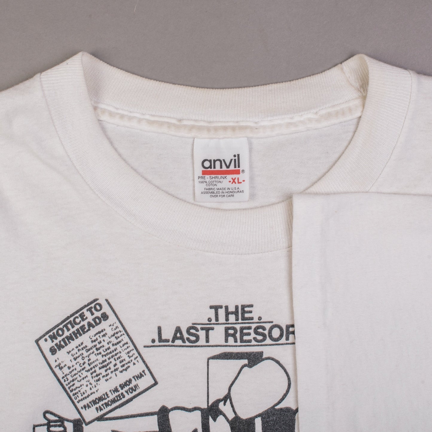 Vintage 90’s The Last Resort Skinhead Shop T-Shirt