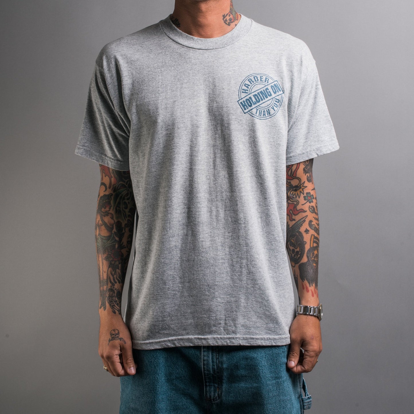 Vintage 1999 Holding On Harder Than You T-Shirt