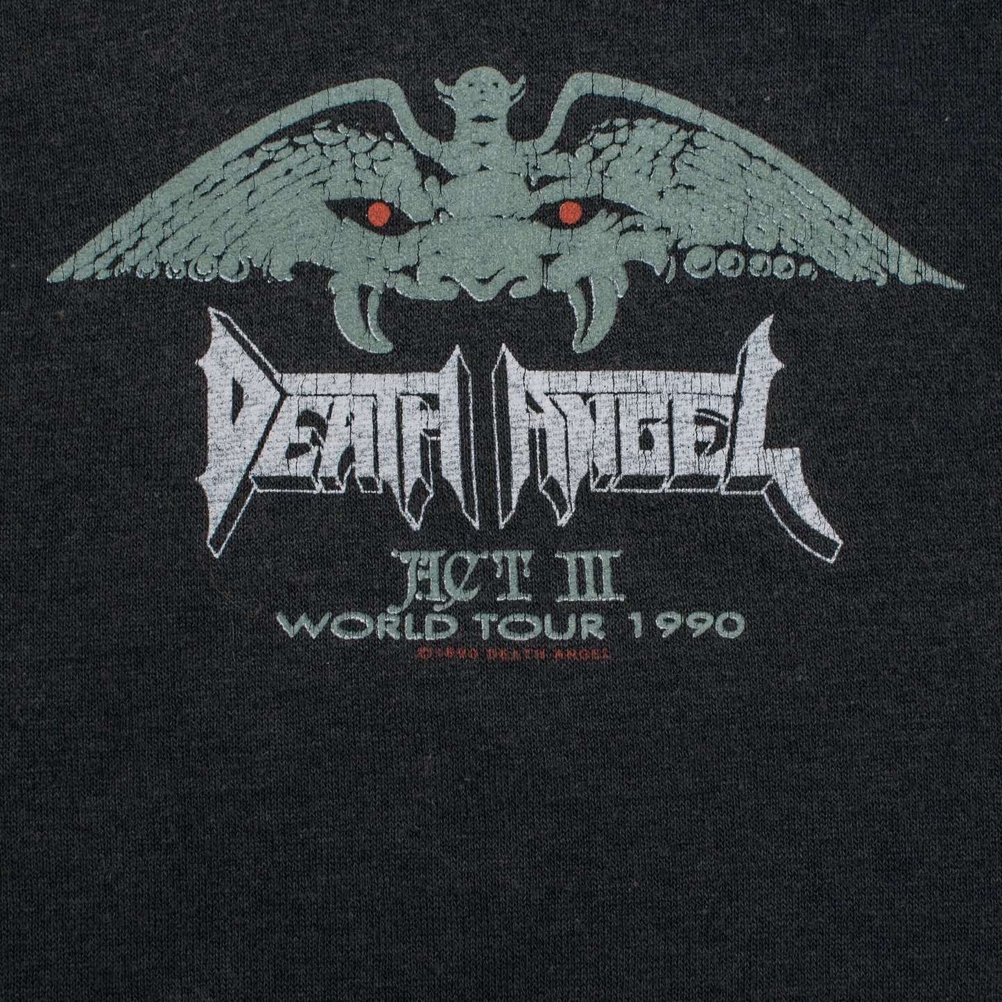 Vintage 1990 Death Angel Act III Tour T-Shirt