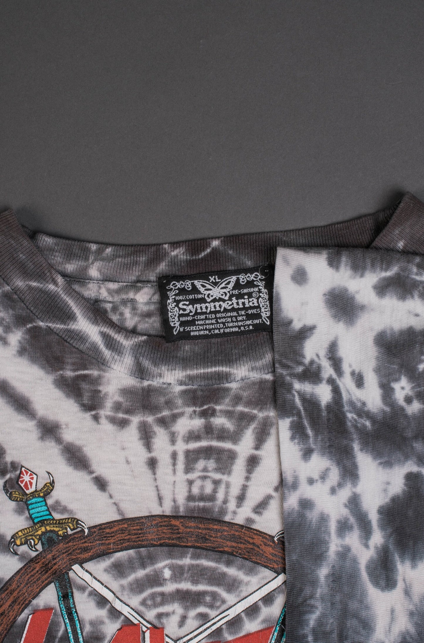 Vintage 1990 Slayer Tie Dye T-Shirt