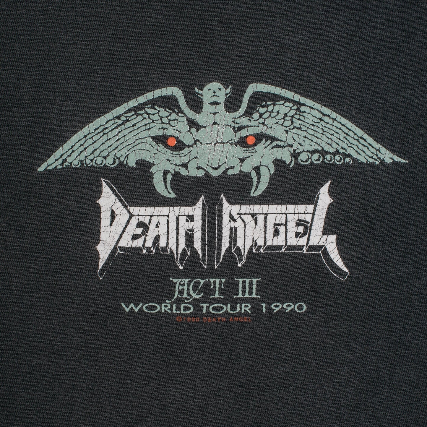 Vintage 1990 Death Angel Act III World Tour T-Shirt
