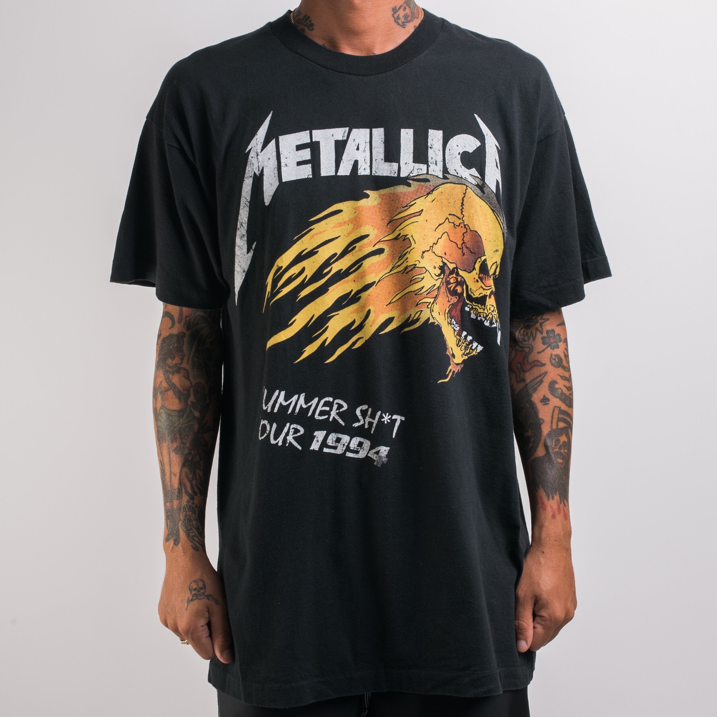 Vintage 1994 Metallica Summer Shit Tour Boot T Shirt Mills