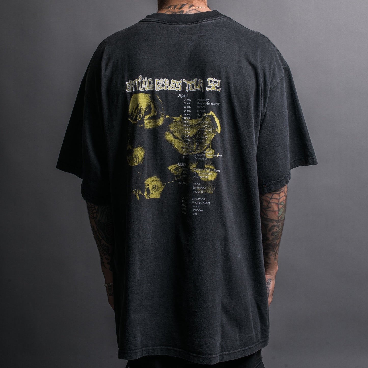 Vintage 1992 Spermbirds Eating Glass Tour T-Shirt