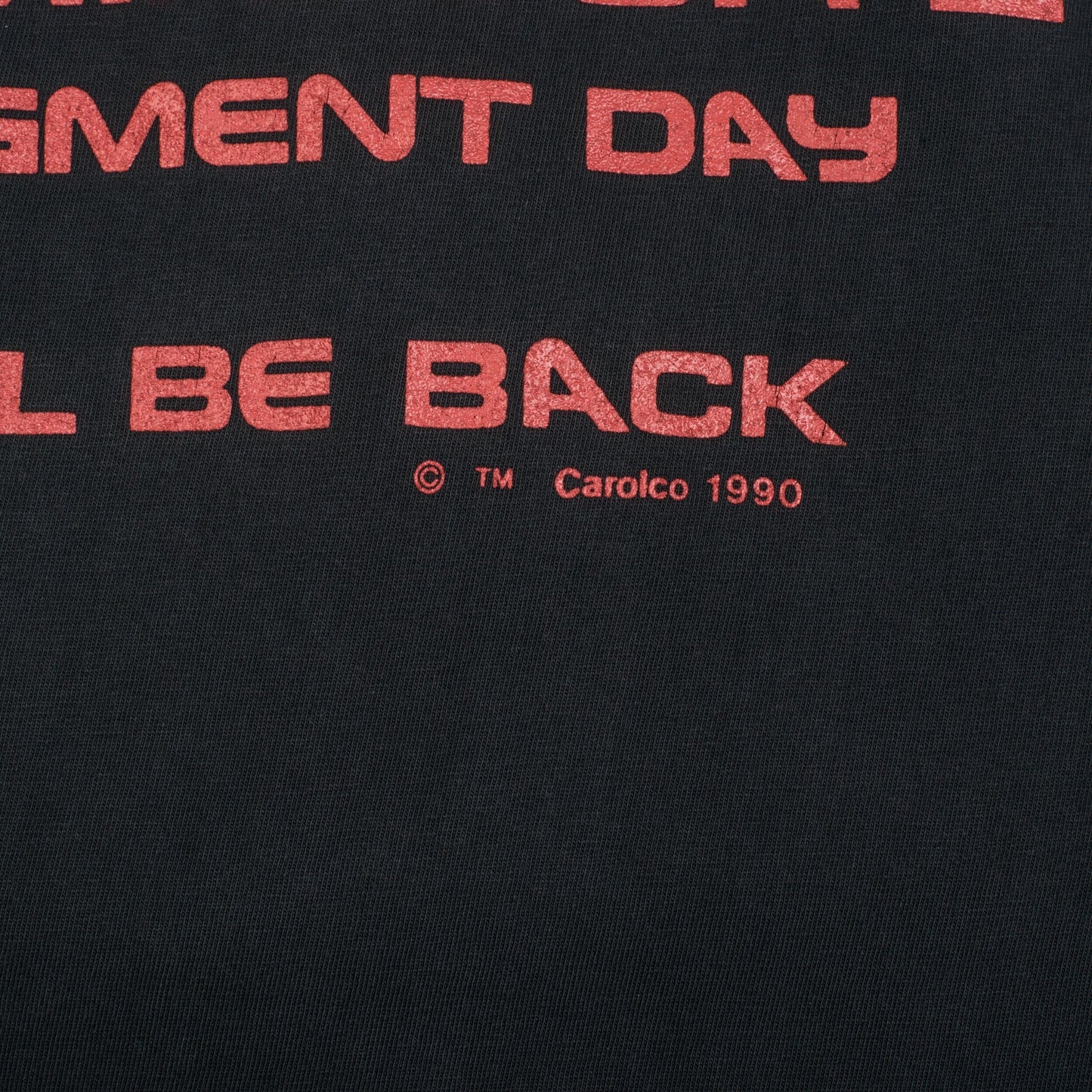 Vintage 1990 Terminator 2 Judgement Day Movie Promo T-Shirt