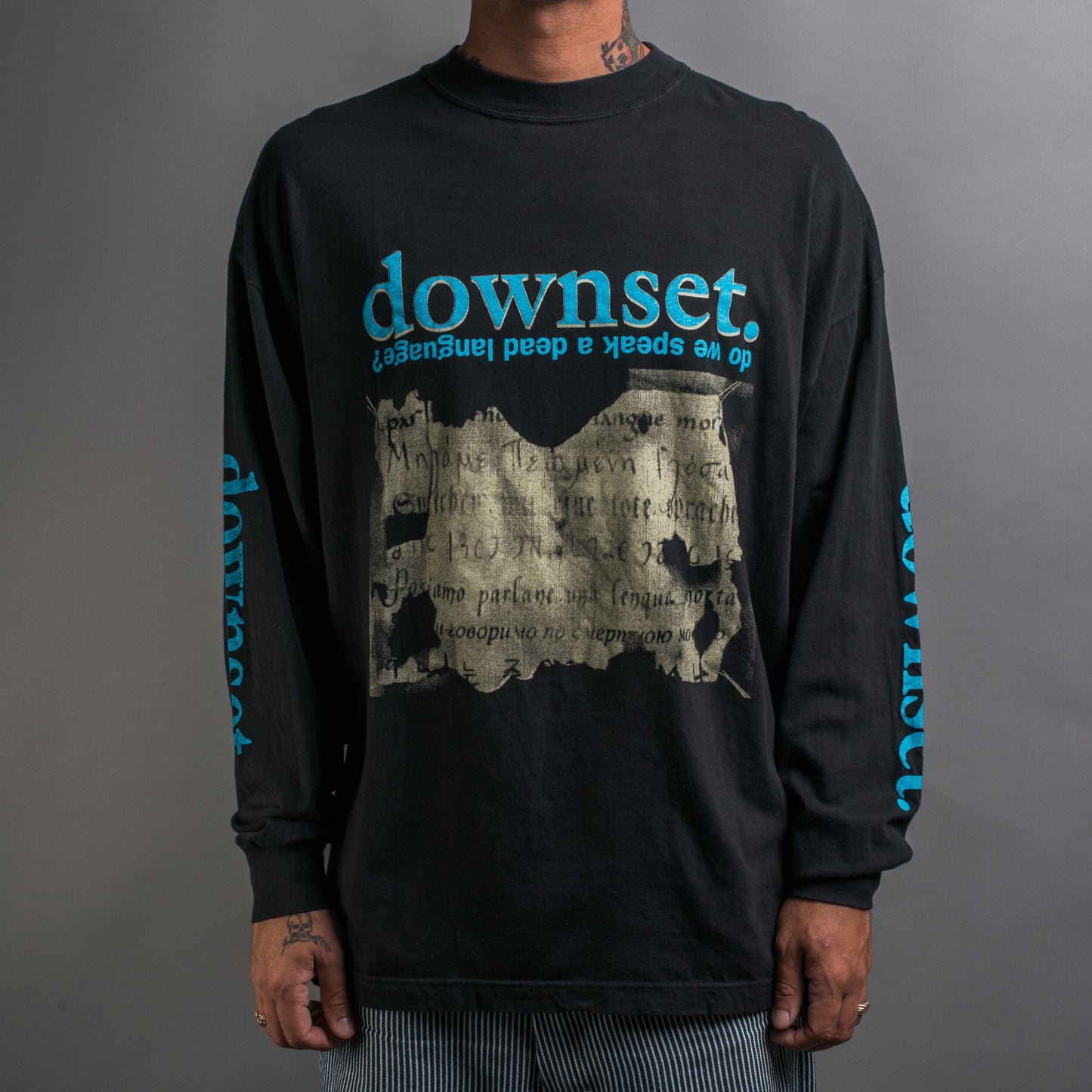 Vintage 90’s Downset Do We Speak A Dead Language Longsleeve