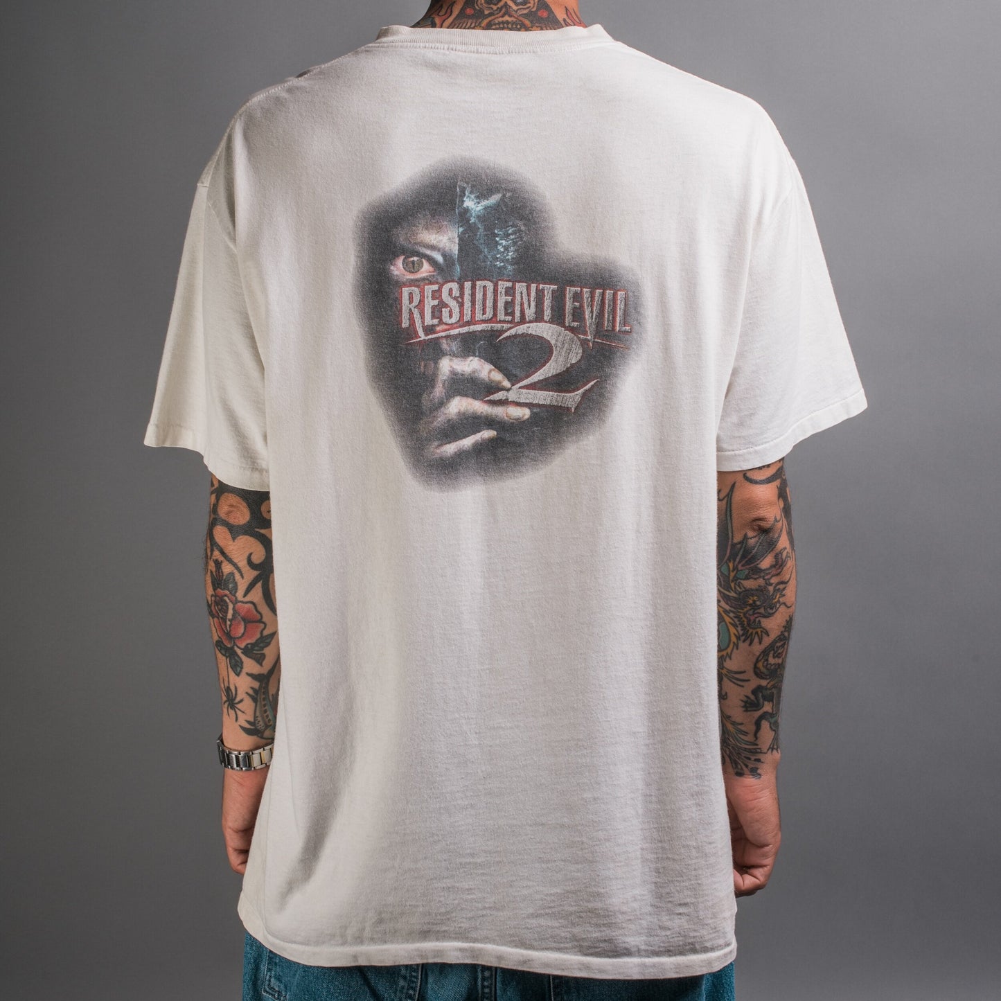 Vintage 1998 Resident Evil 2 Video Game Promo T-Shirt