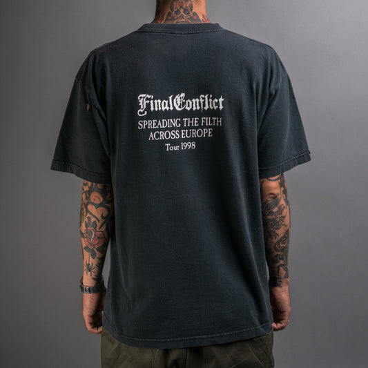 Vintage 1998 Final Conflict Euro Tour T-Shirt