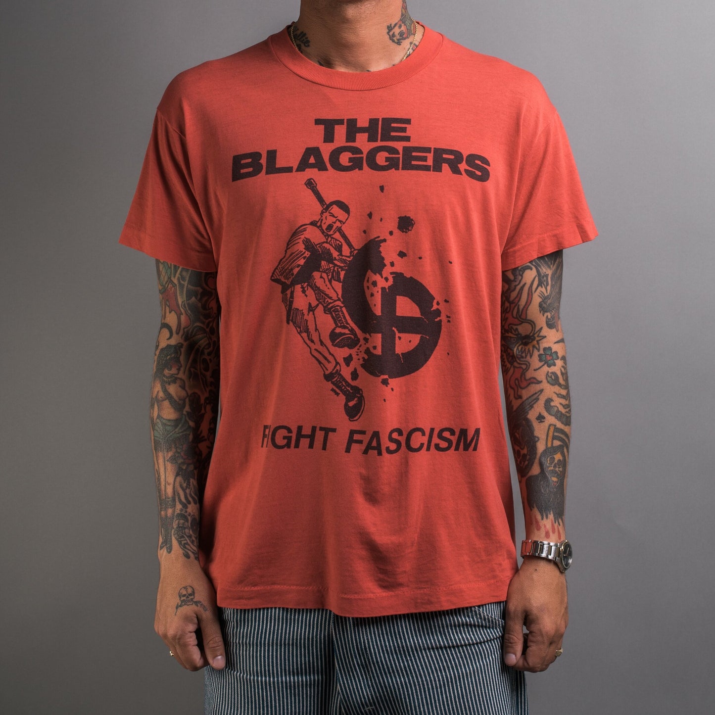 Vintage 90’s The Blaggers Fight Fascism T-Shirt