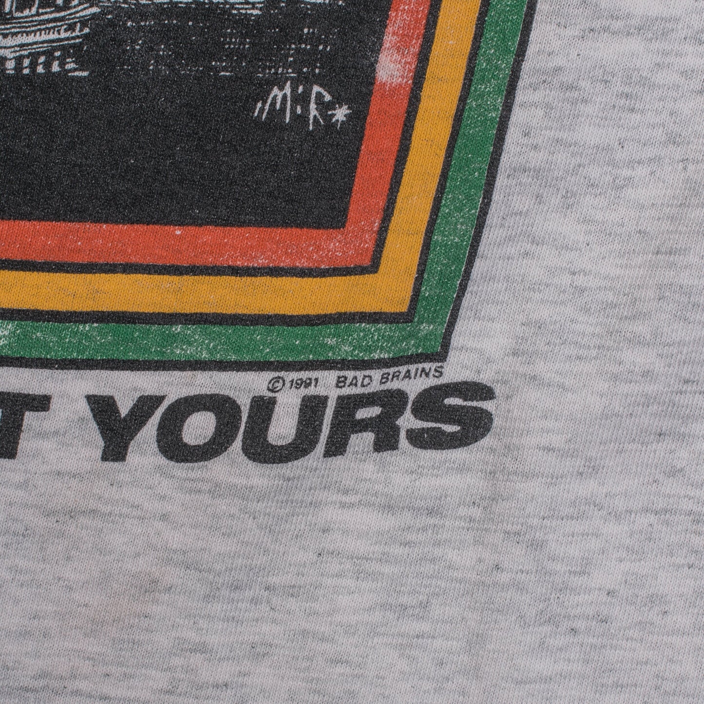 Vintage 1991 Bad Brains You Gonna Get Yours Tour T-Shirt