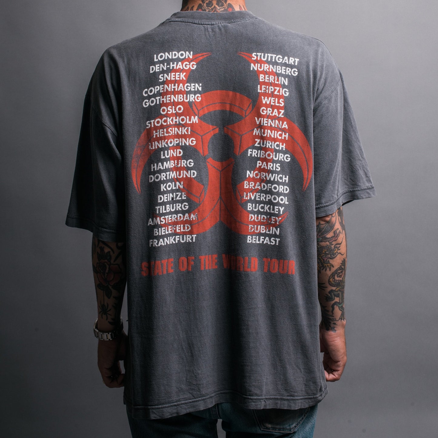Vintage 90’s Biohazard Tales From The Hardside European Tour T-Shirt