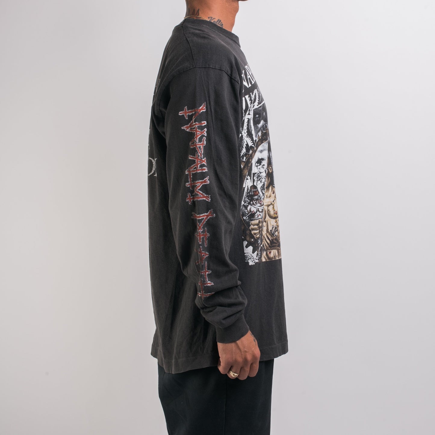 Vintage 1992 Napalm Death Campaign For Musical Destruction Tour Longsleeve