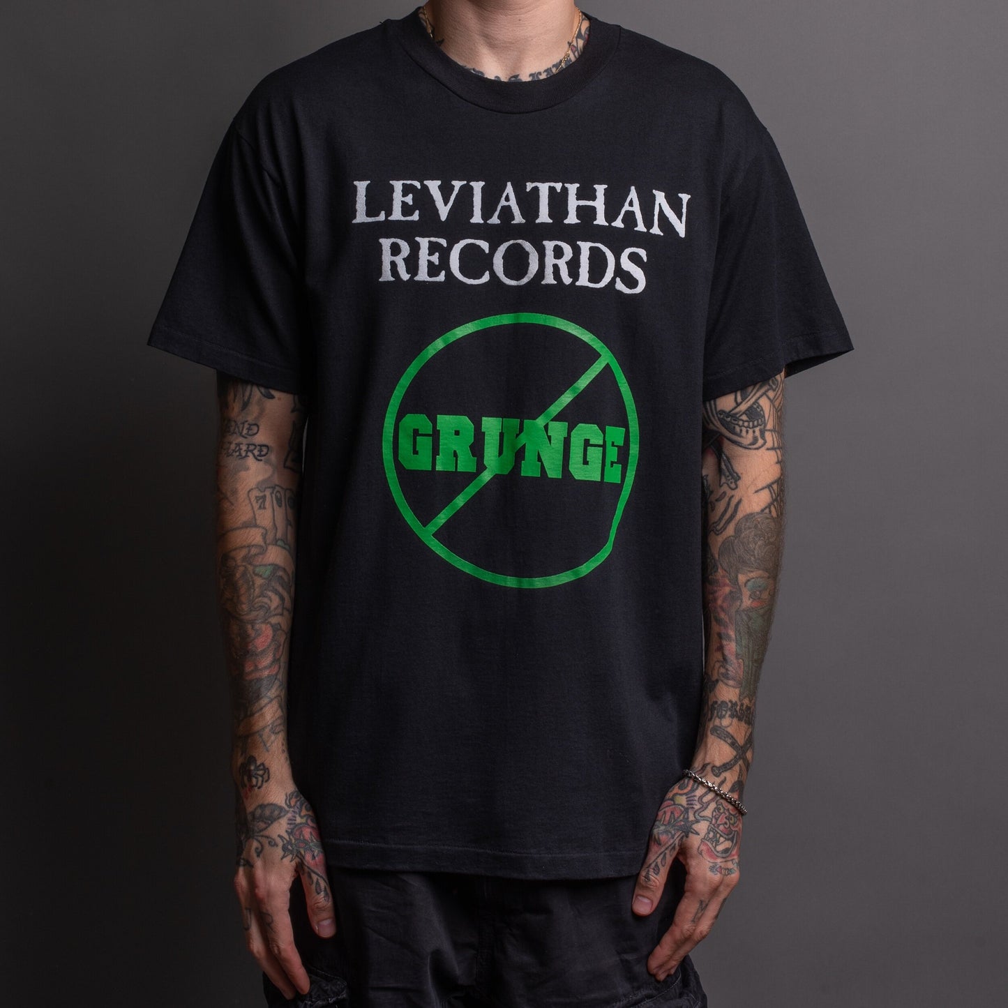 Vintage 90’s Leviathan Records Thou Shall Not Grunge T-Shirt