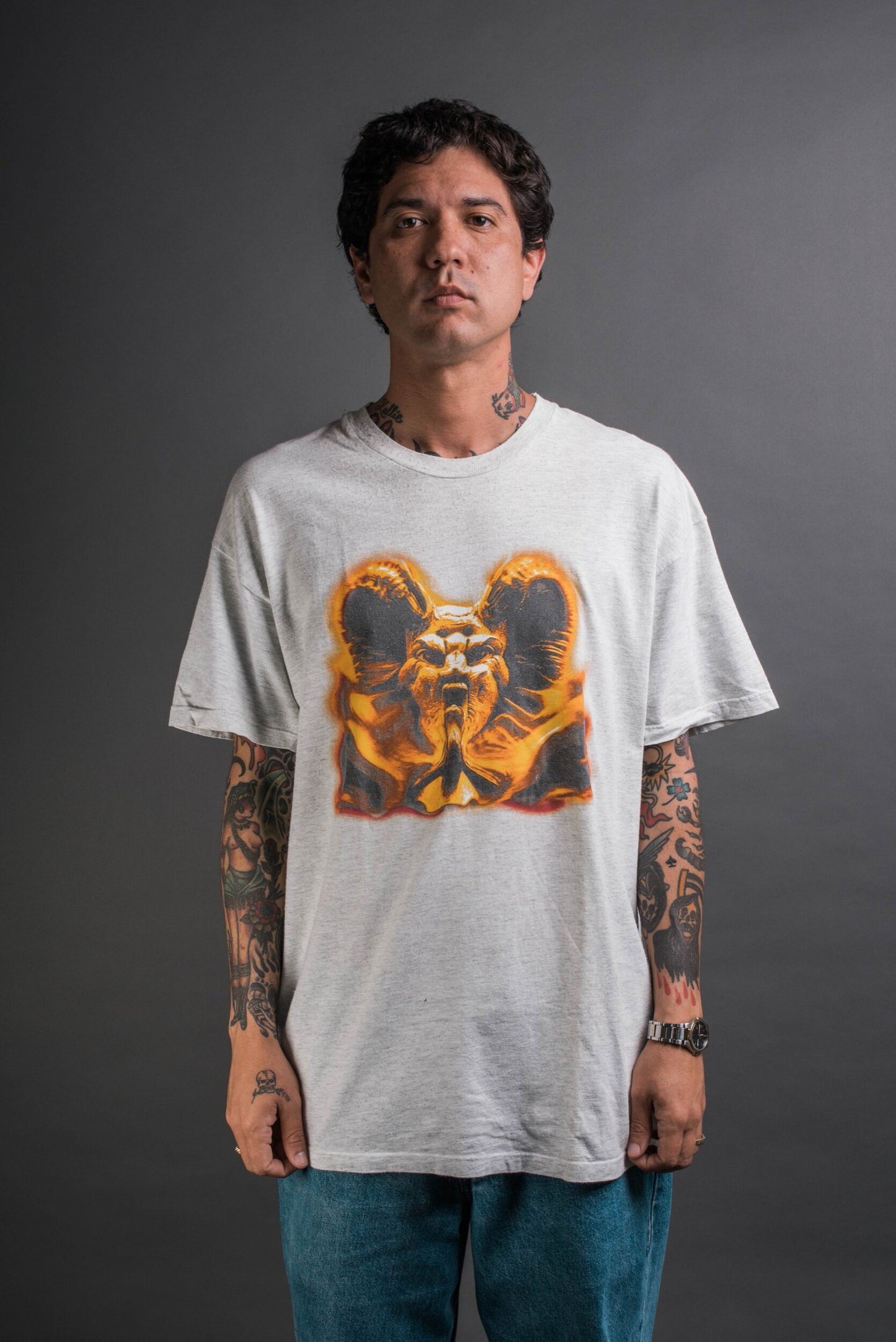 Vintage 1993 Front 242 Evil Tour T-Shirt