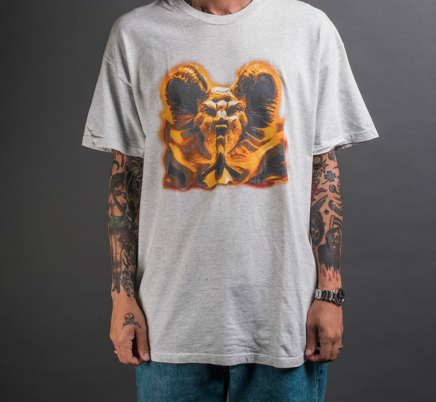 Vintage 1993 Front 242 Evil Tour T-Shirt