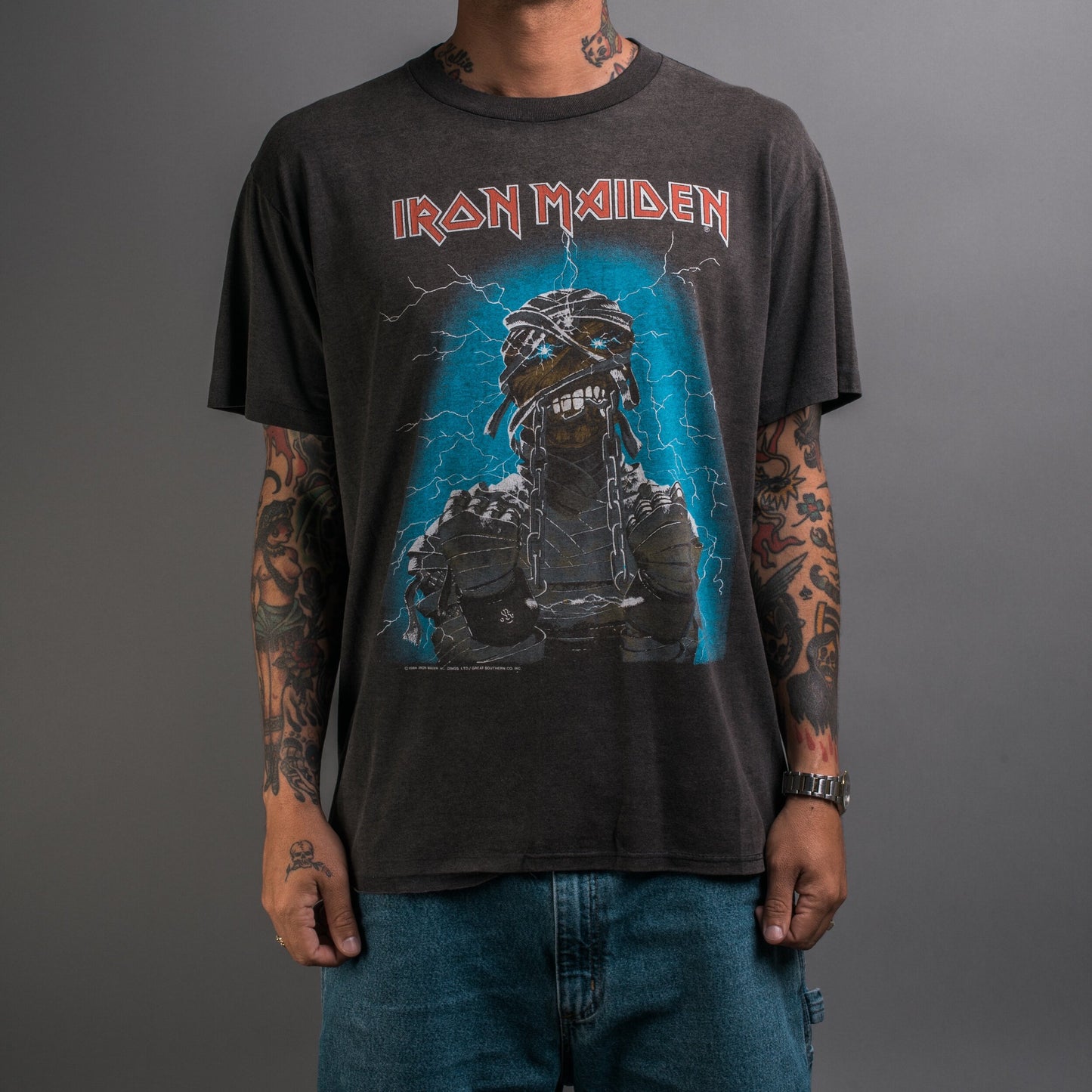 Vintage 1984 Iron Maiden Power Slave T-Shirt