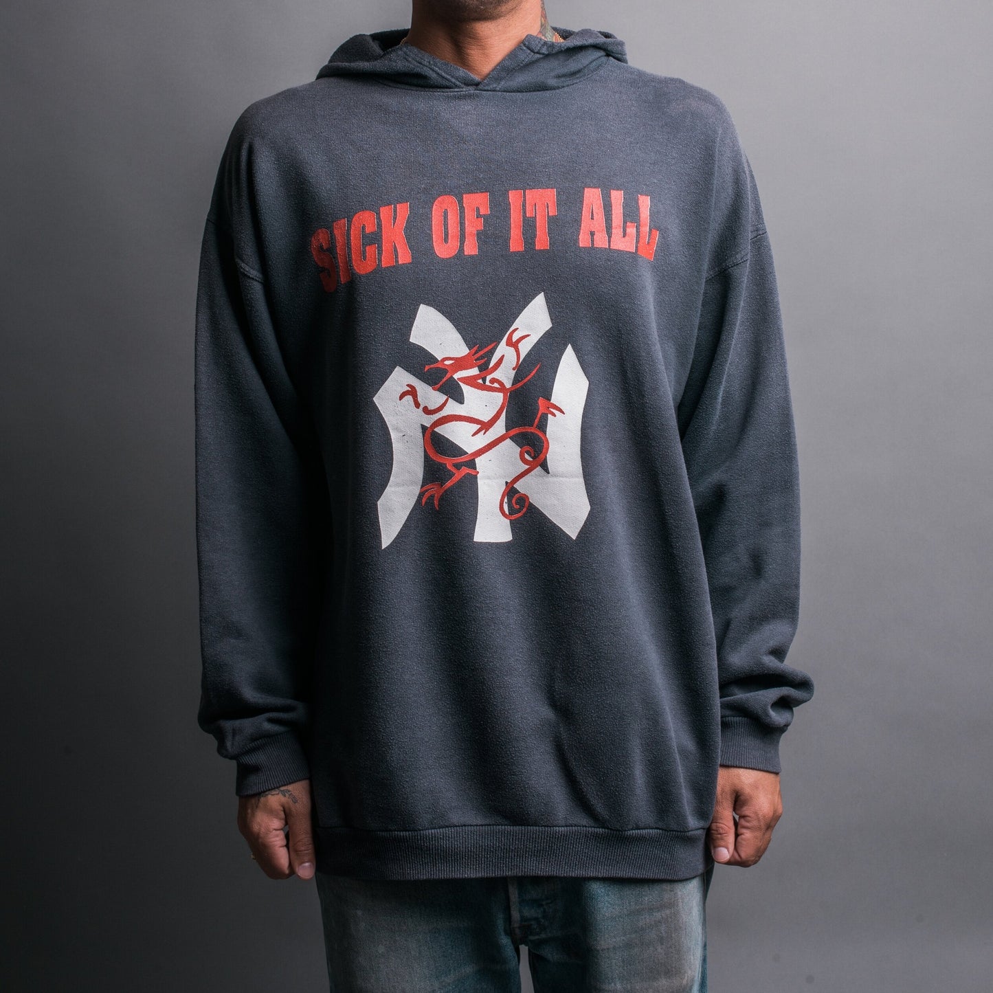 Vintage 90’s Sick Of It All The Pain Strikes Hoodie