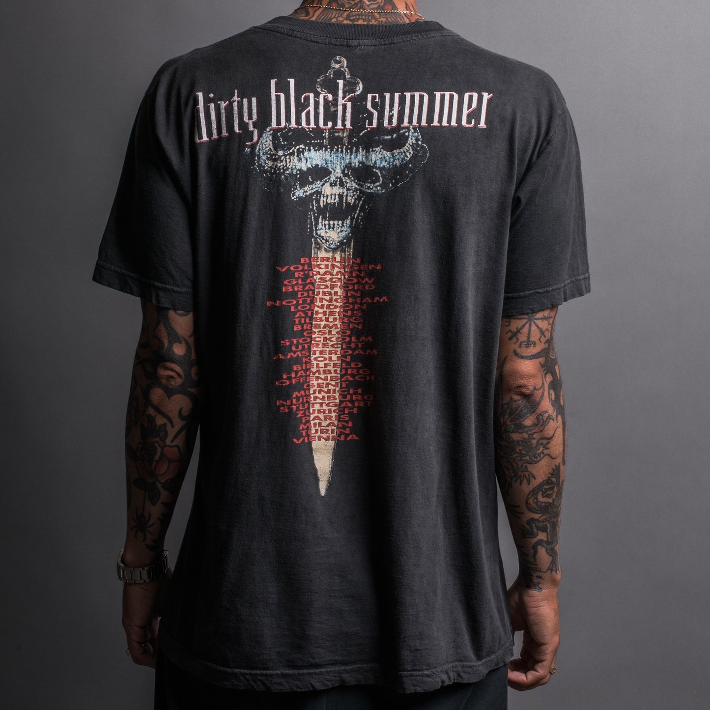 Vintage 90’s Danzig Dirty Black Summer Tour T-Shirt
