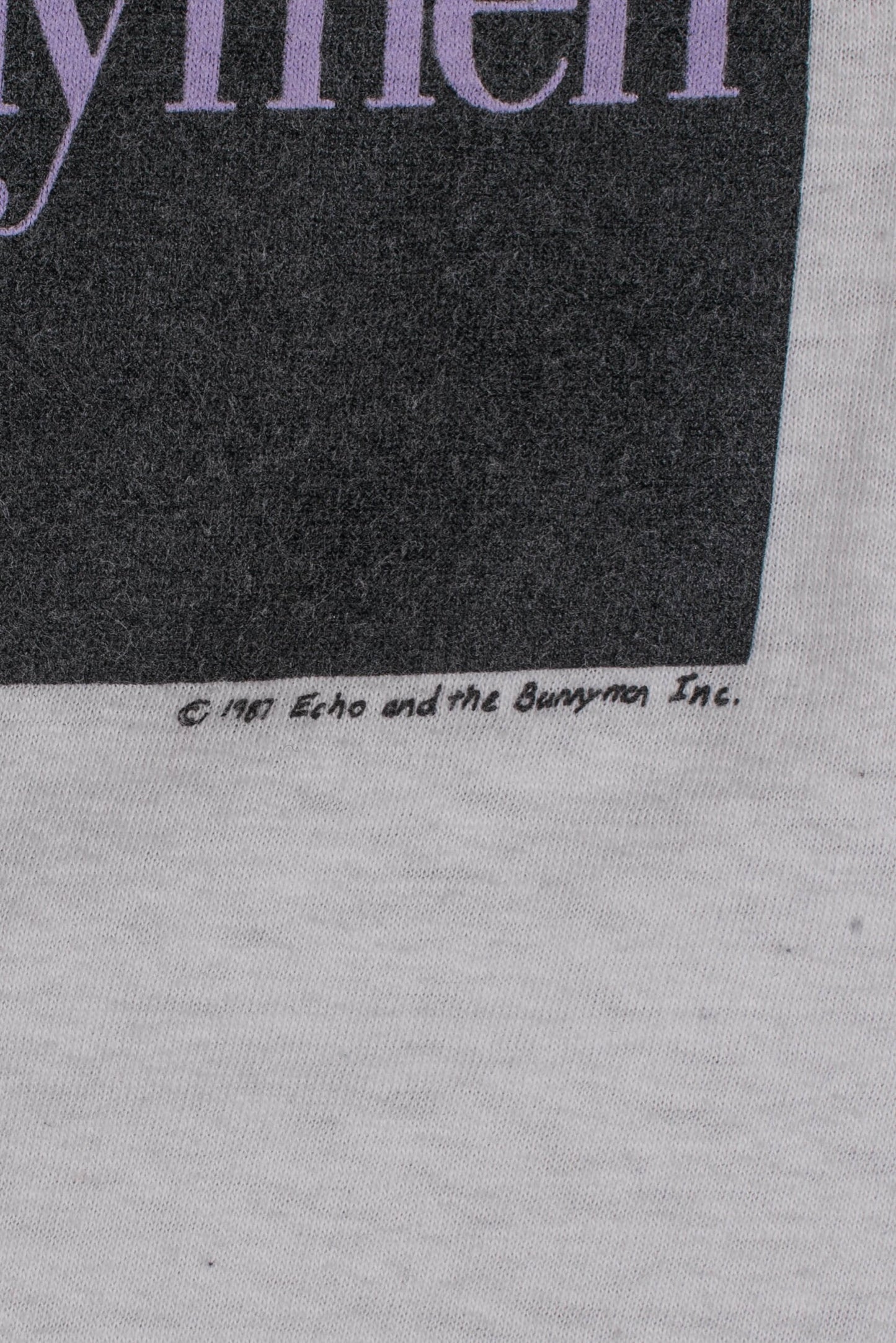 Vintage 1987 Echo and the Bunnymen The Game Tour T-Shirt