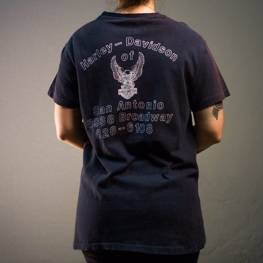 Vintage 70’s I’d Rather Push My Harley Davidson T-Shirt