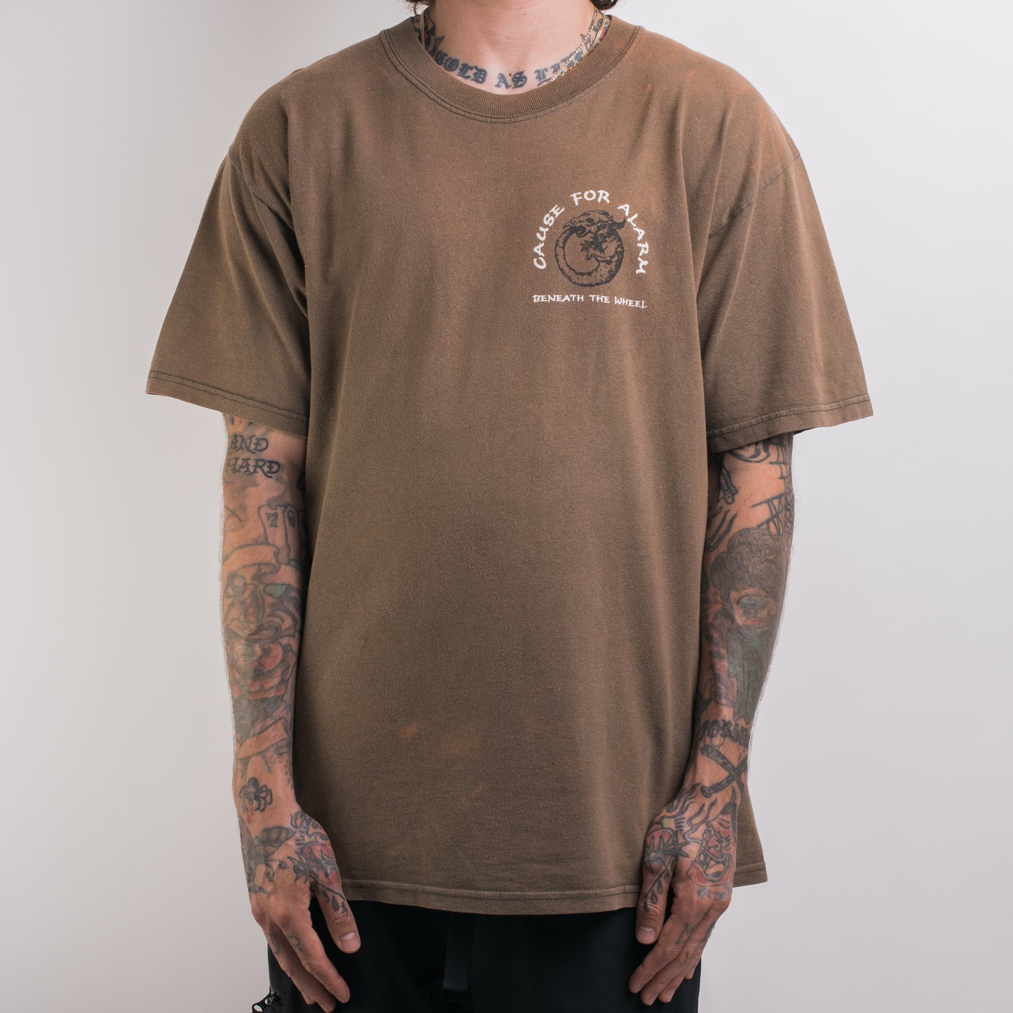 Vintage 90’s Cause For Alarm Beneath The Wheel T-Shirt
