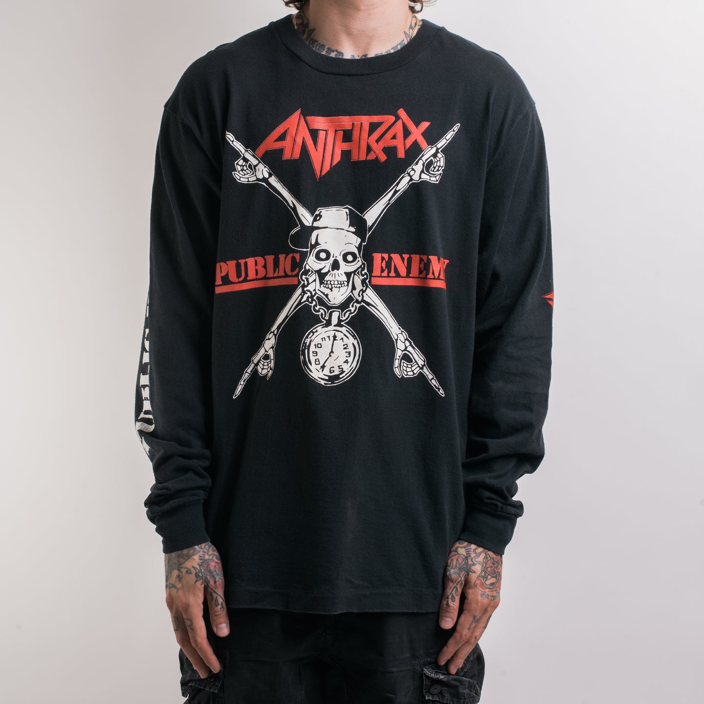 Vintage 90’s Public Enemy Anthrax Longsleeve