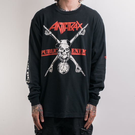 Vintage 90’s Public Enemy Anthrax Longsleeve