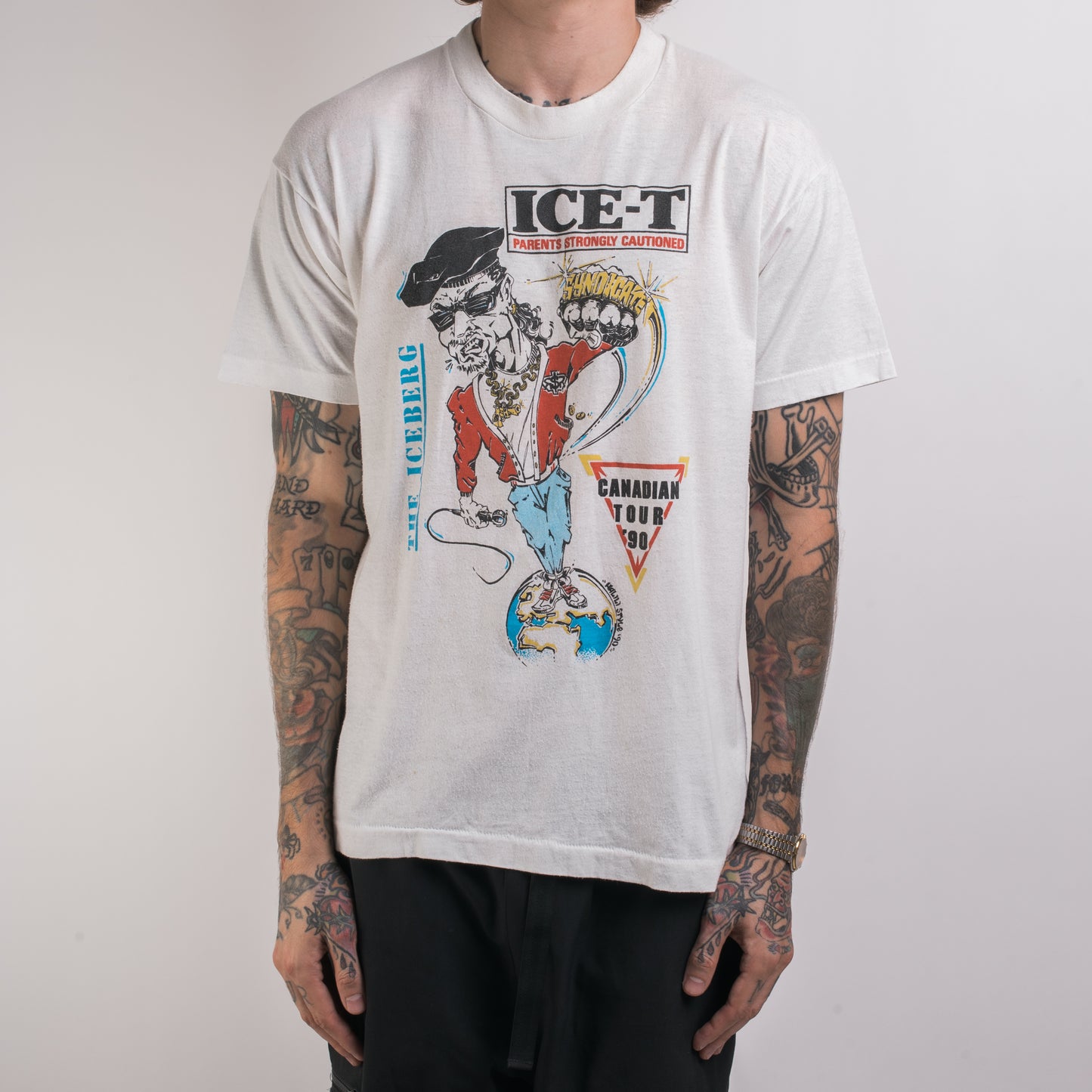 Vintage 1990 Ice T Canadian Tour T-Shirt