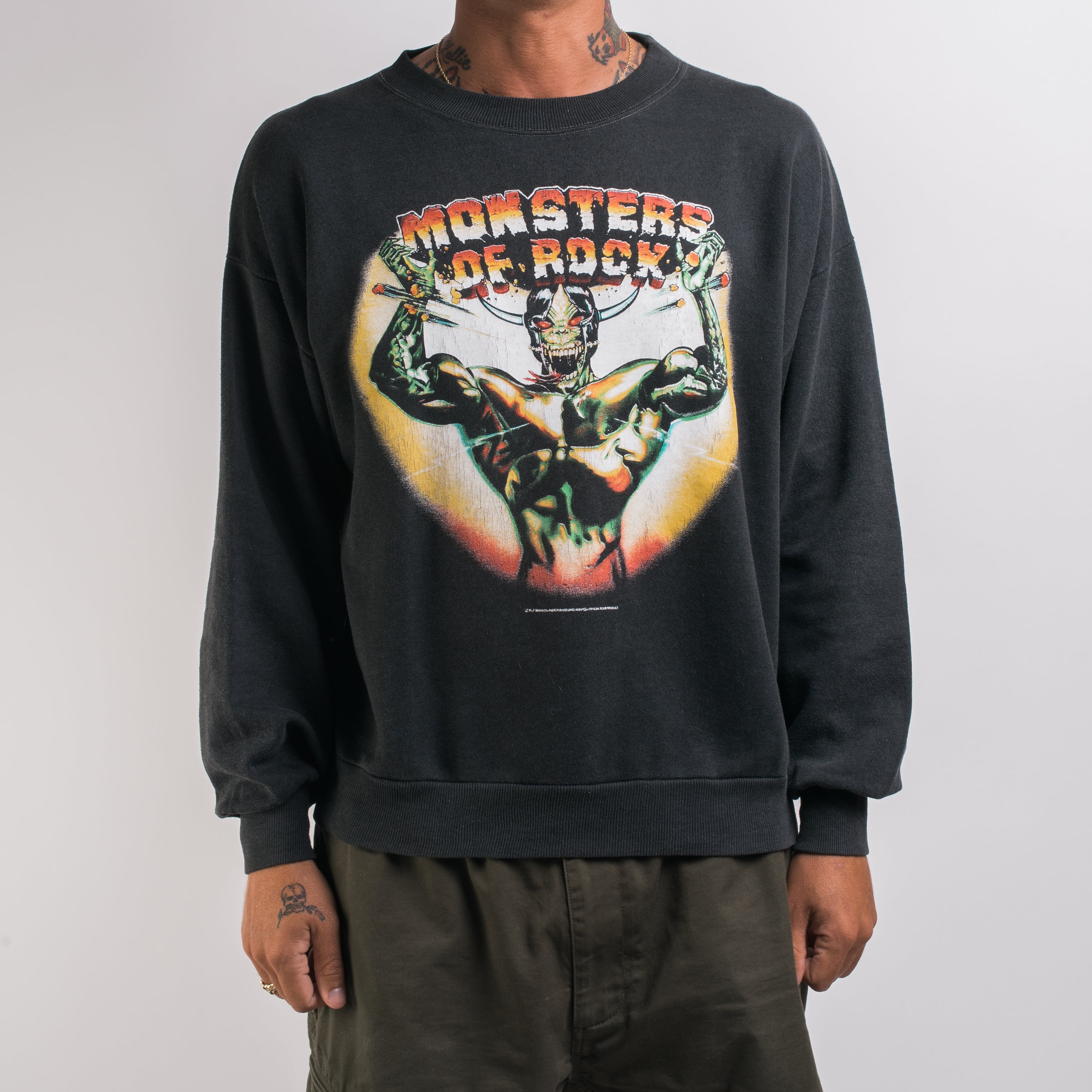 monsters of rock 87 Vintage 1987 Monsters Of Rock Sweatshirt – Mills Vintage USA