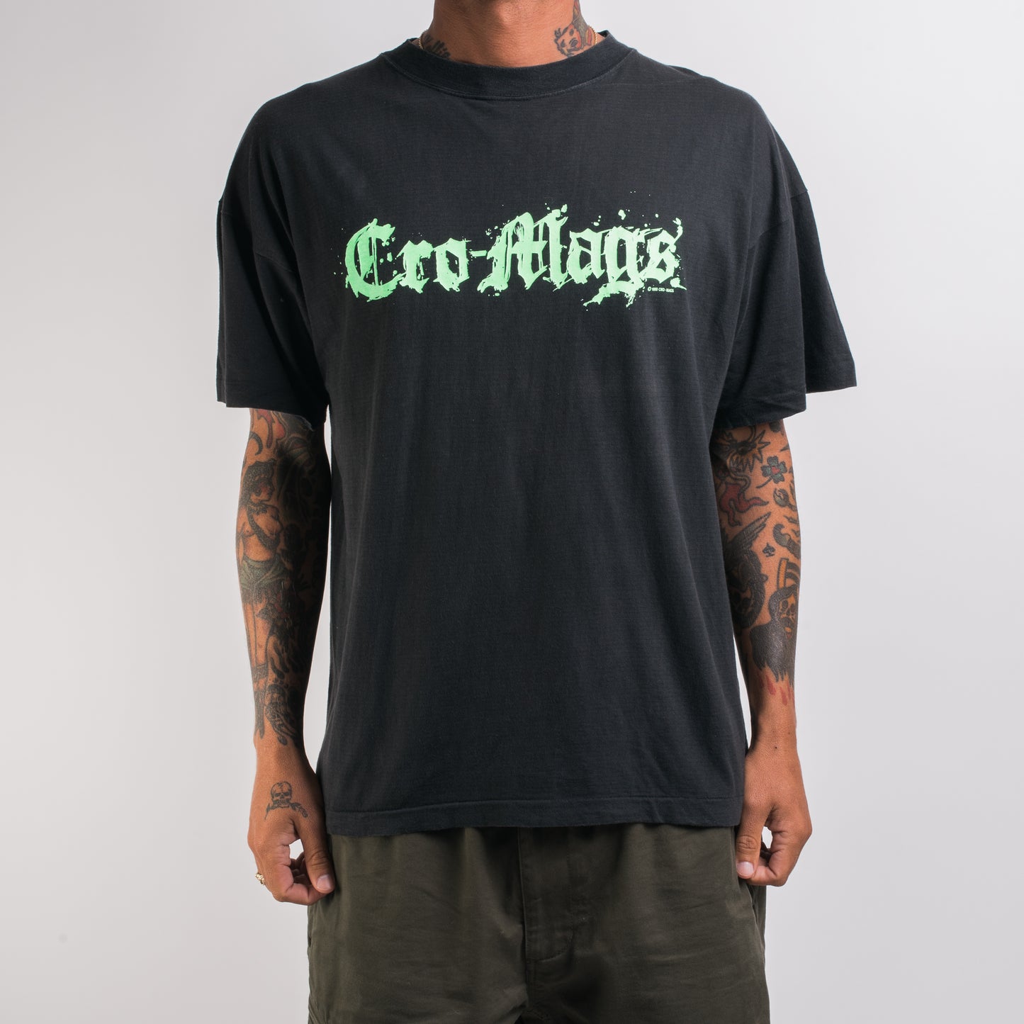 Vintage 1991 Cro-Mags Anniversary Tour T-Shirt