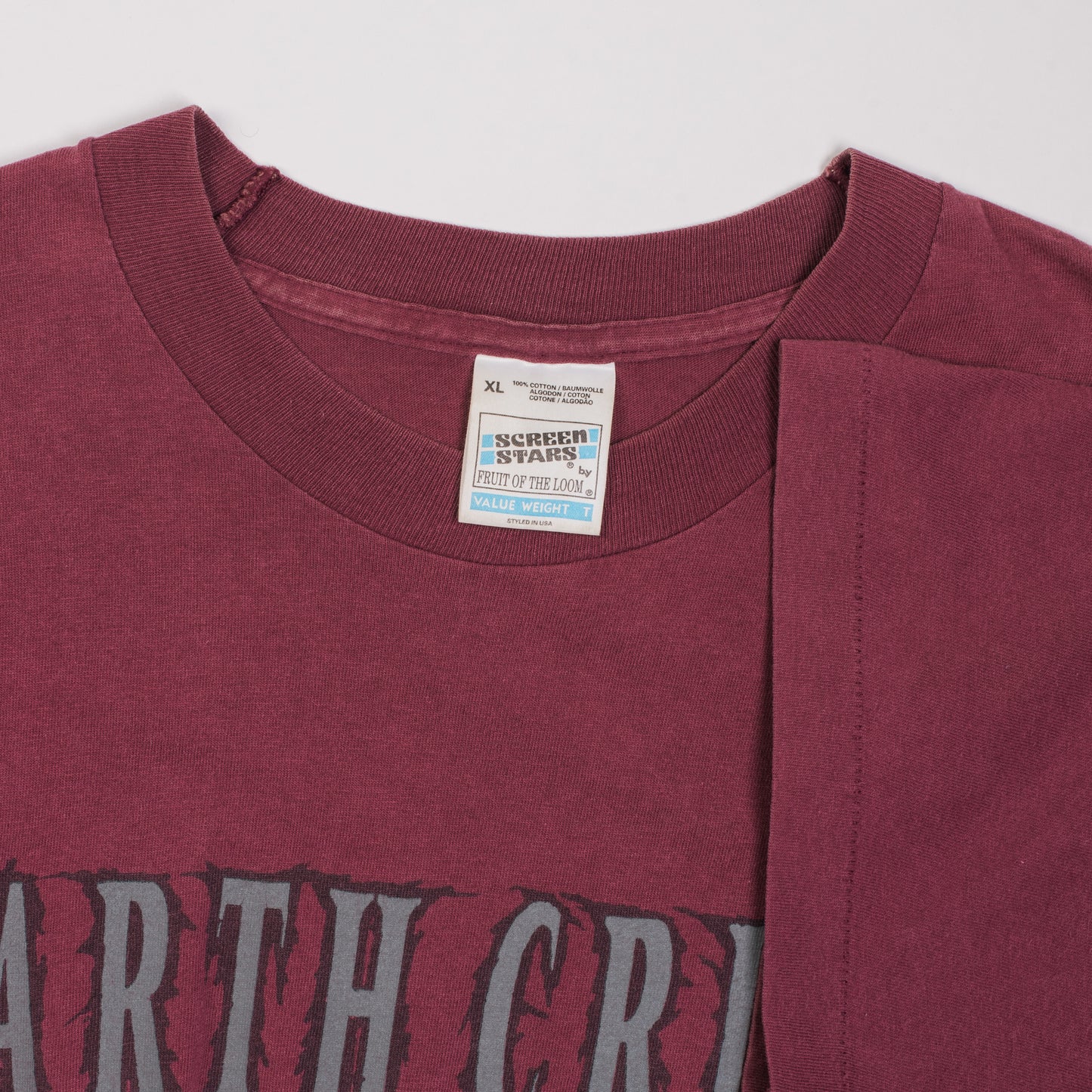 Vintage 1995 Earth Crisis Raid On Europe Tour T-Shirt