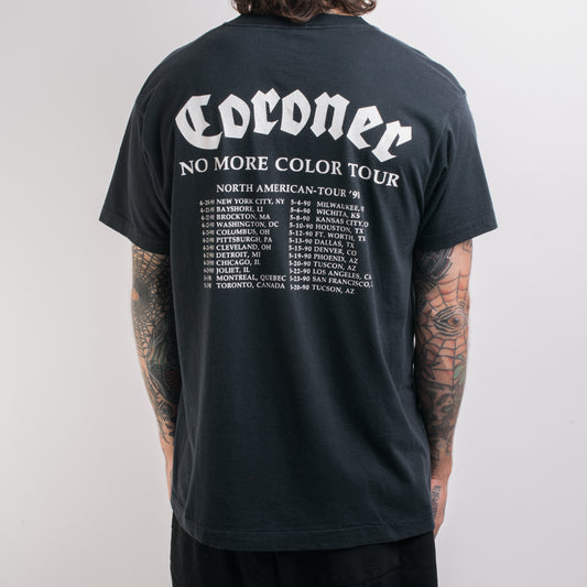 Vintage 1990 Coroner No More Colors Tour T-Shirt
