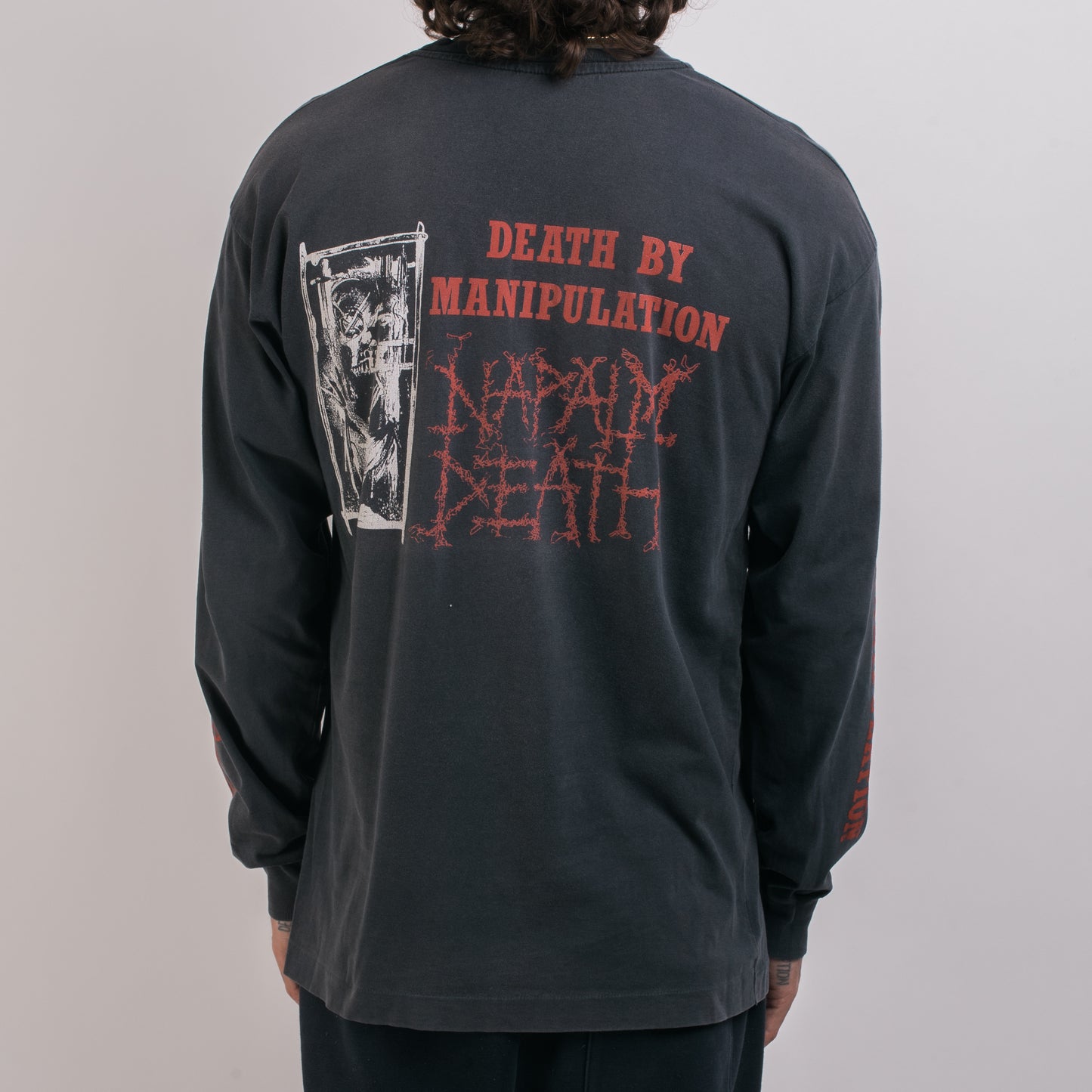 Vintage 90’s Napalm Death Death By Manipulation Longsleeve