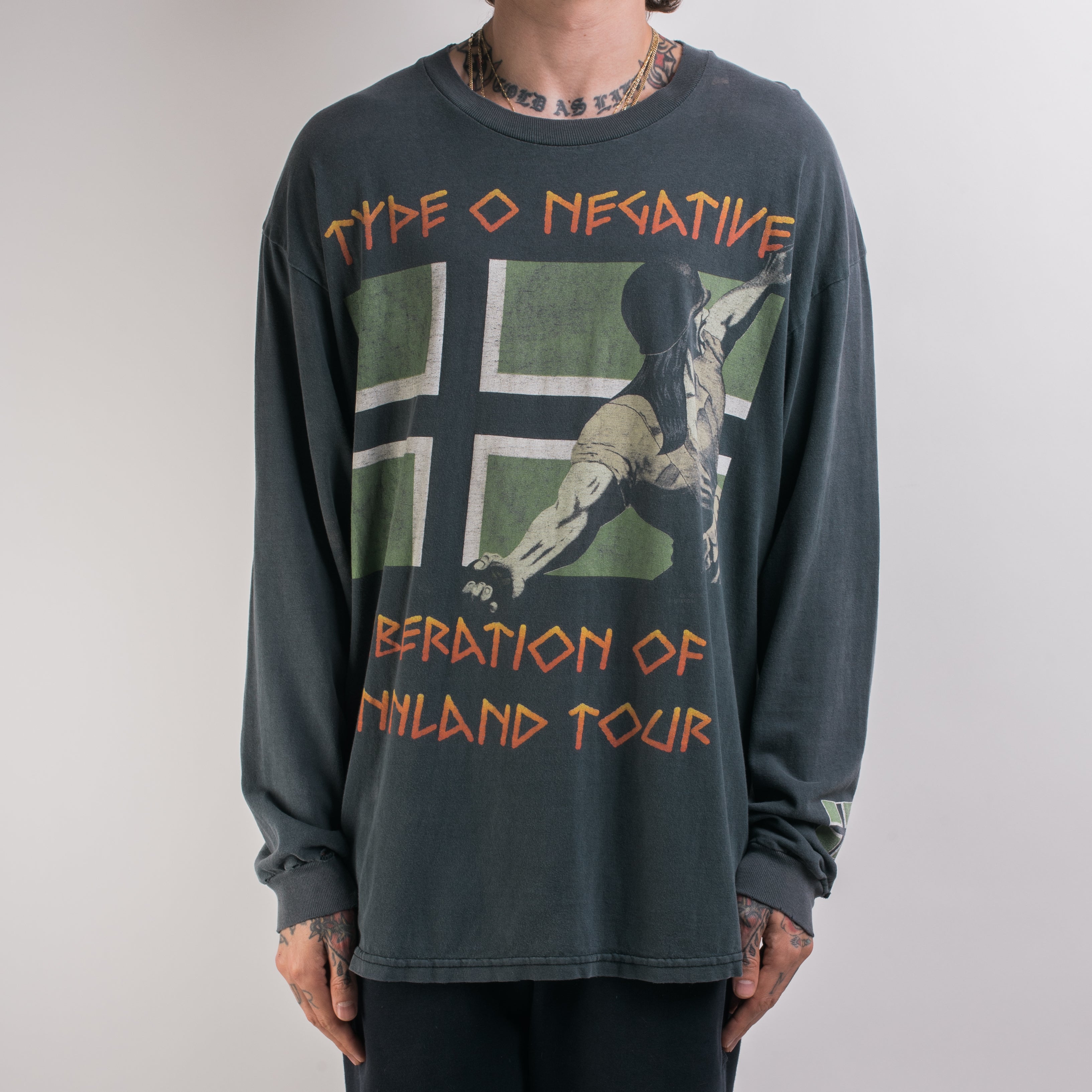 Vintage 1996 Type O Negative Liberation Of Vinland Tour Longsleeve