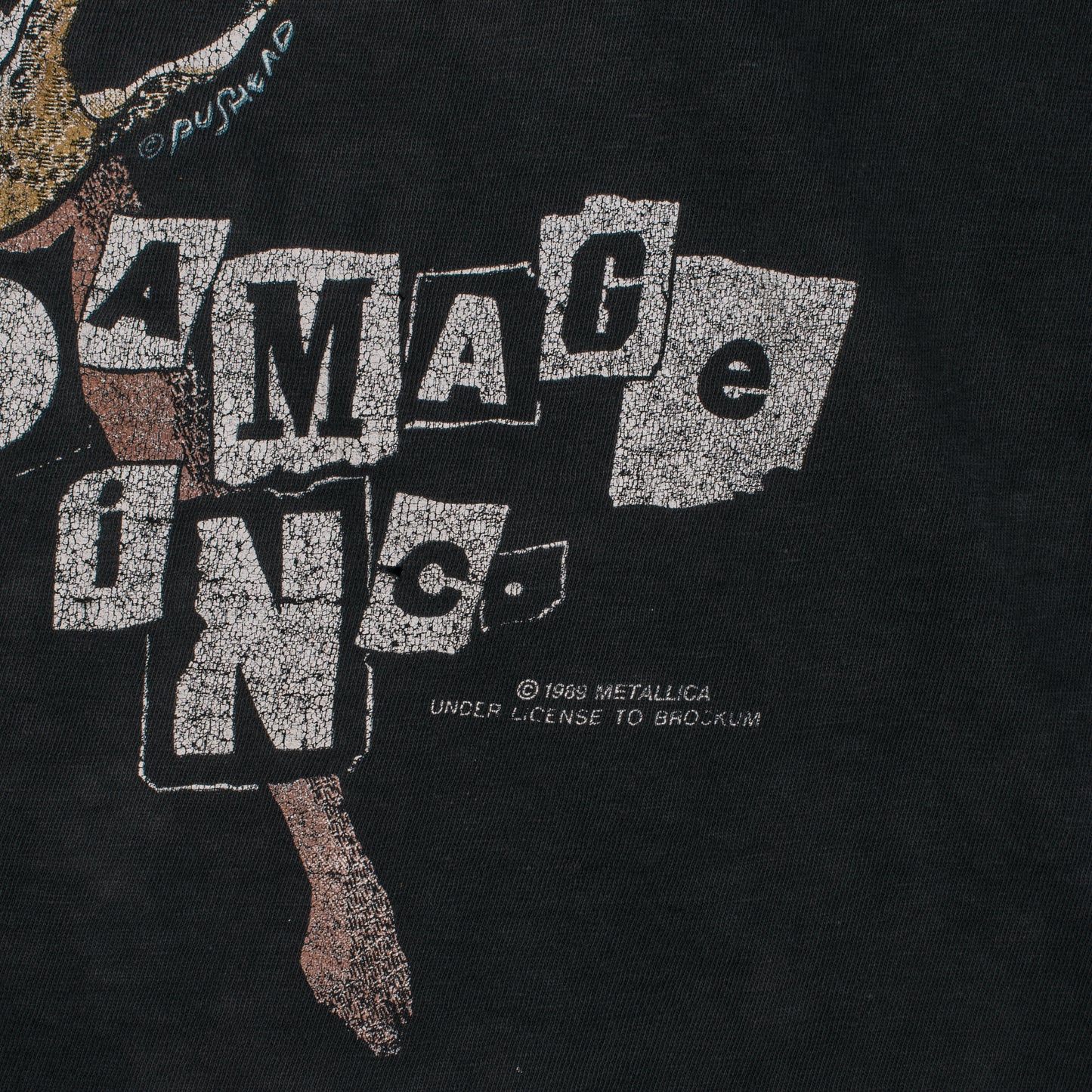 Vintage 1989 Metallica Damage Inc Tour T-Shirt