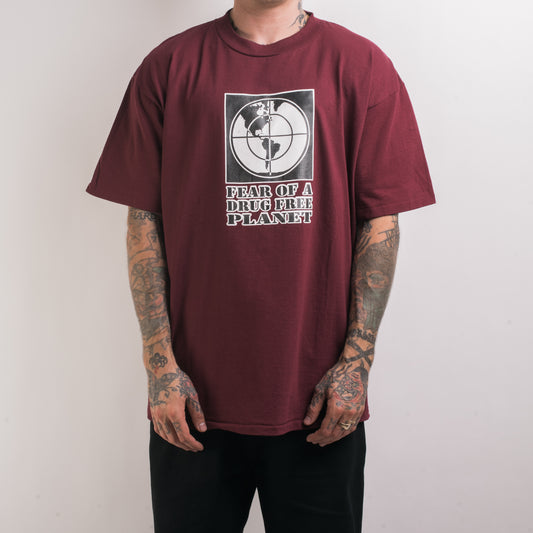 Vintage 90’s Devil’s Head Fear Of A Drug Free Planet T-Shirt