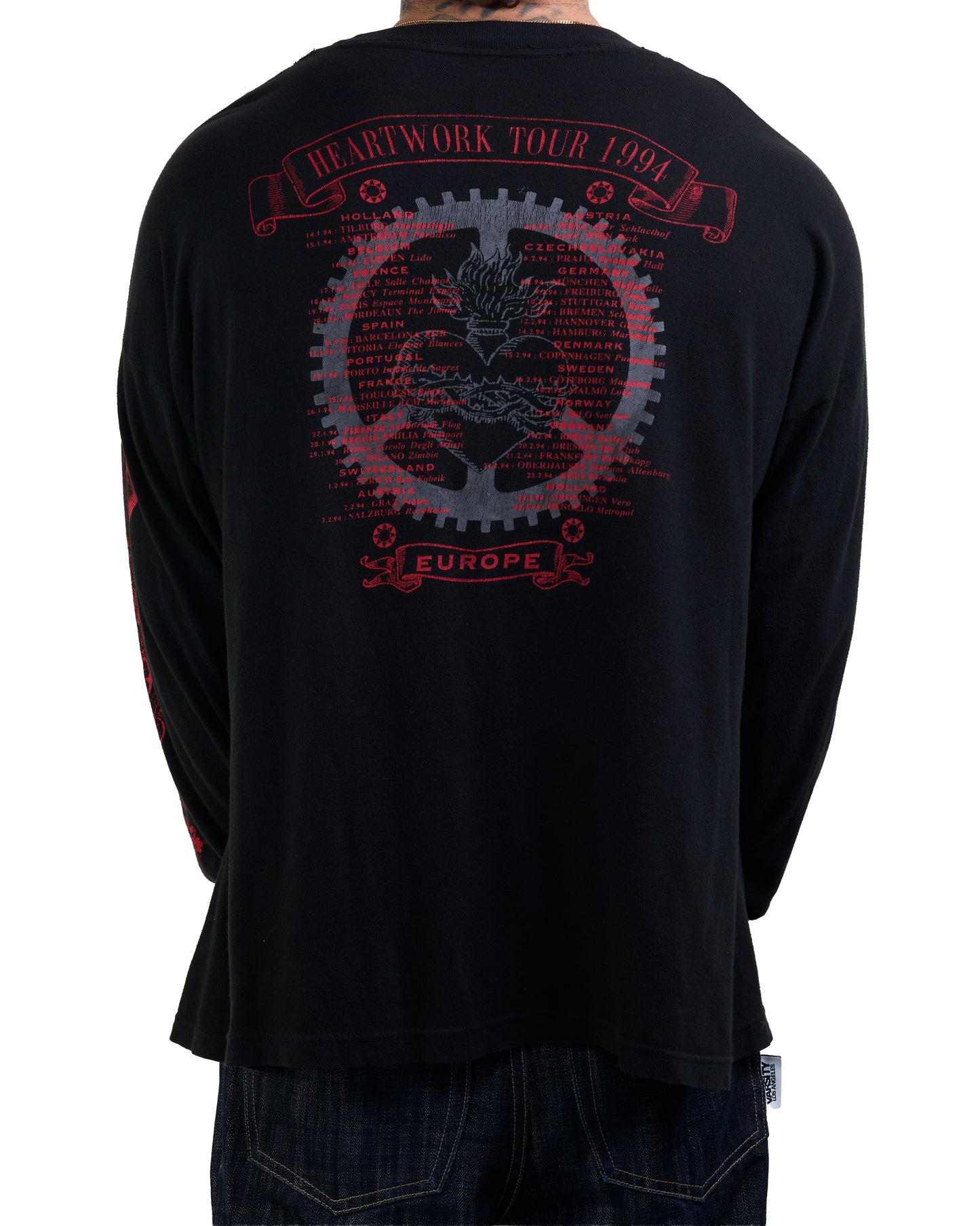 Vintage 1994 Carcass Heartwork Tour Longsleeve