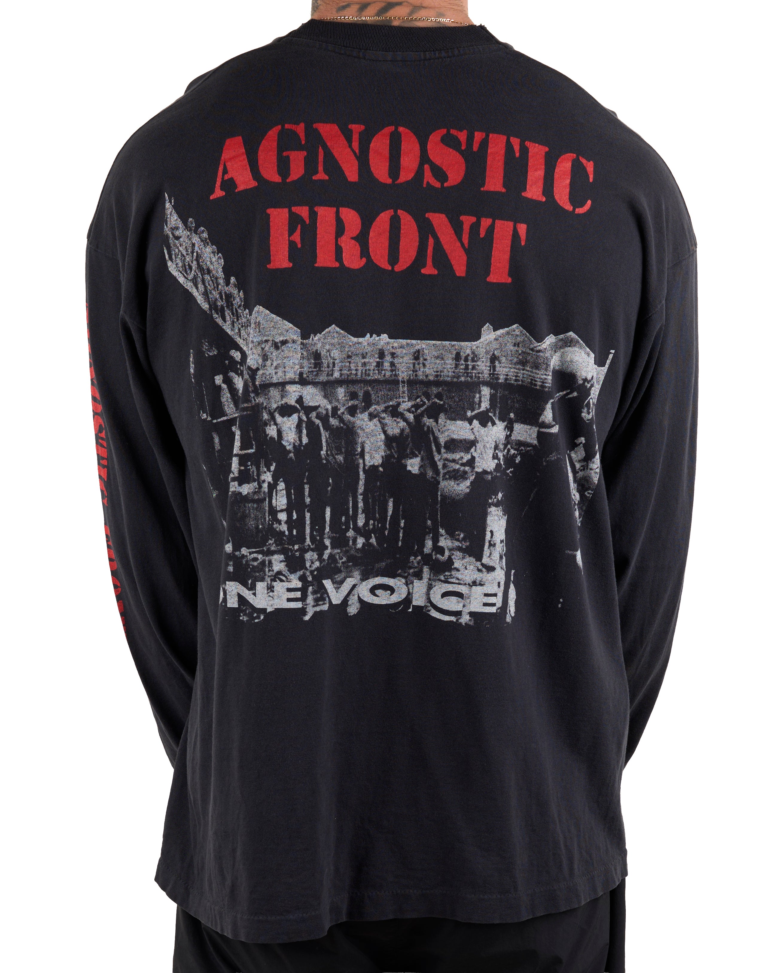 Vintage 1992 Agnostic Front One Voice Tour Longsleeve – Mills