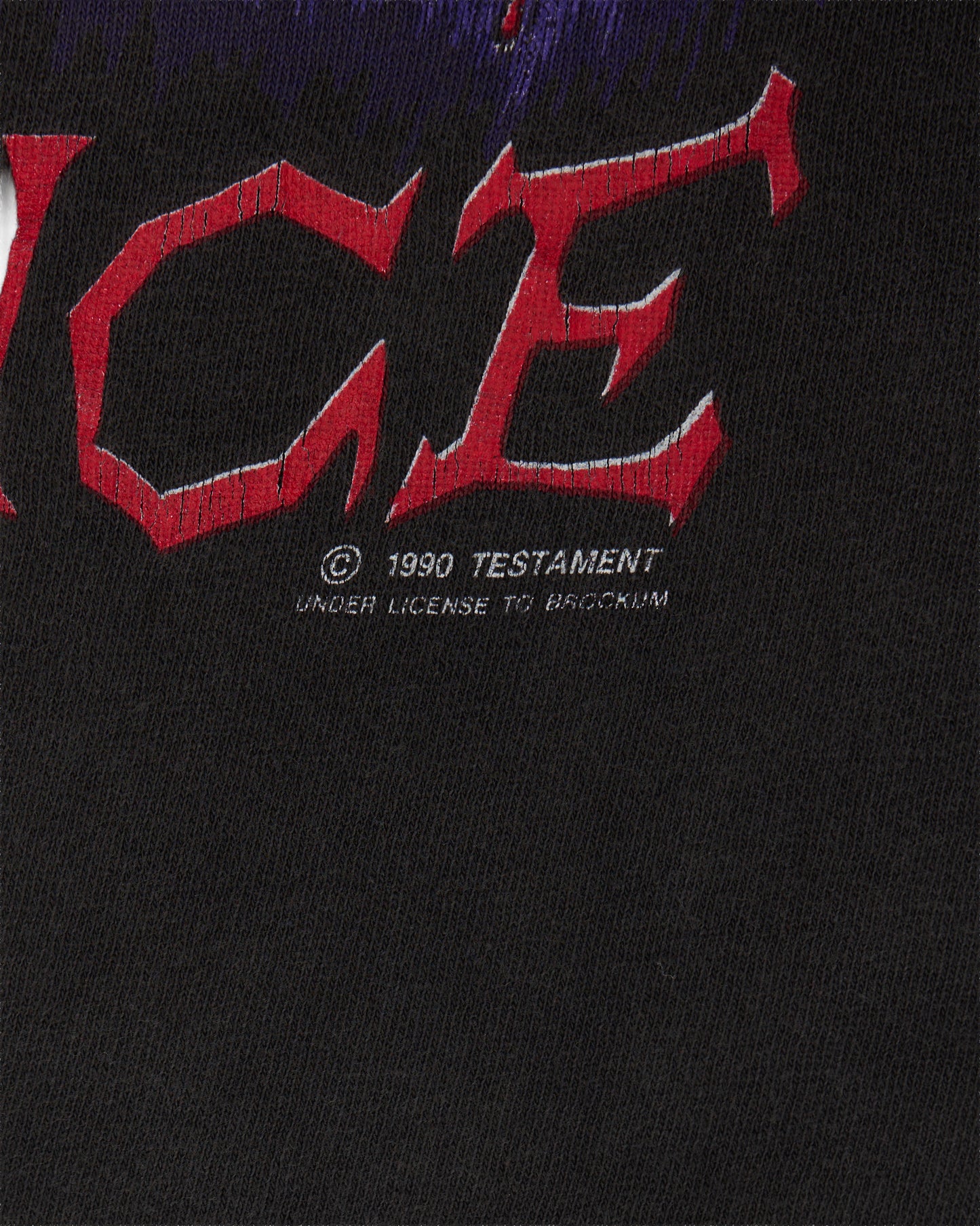 Vintage 1990 Testament Malpractice Tour T-Shirt