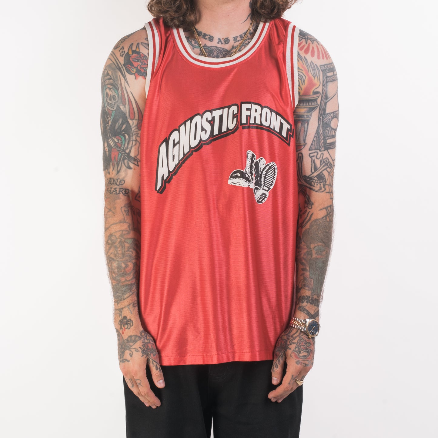 Vintage 90’s Agnostic Front Basketball Jersey